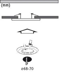 Adapter - Einbauleuchten-Einbauadapter Ø 130 mm