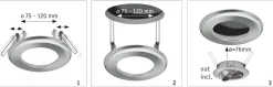 Adapter - Einbauleuchten-Einbauadapter Ø 130 mm