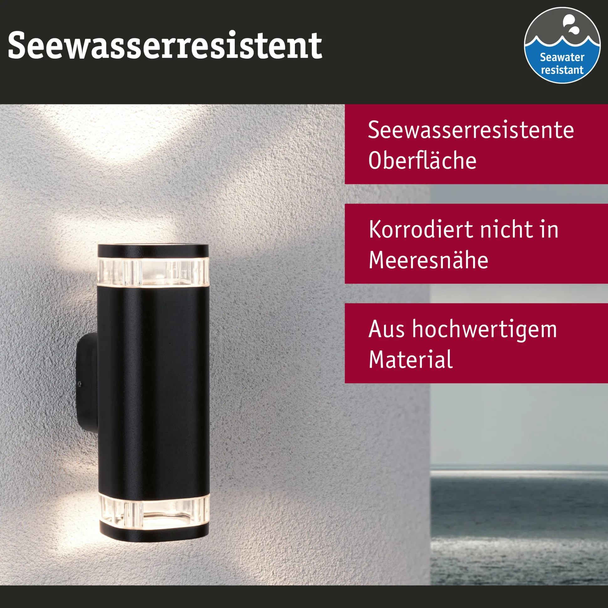 Außenwandleuchte - Colum seewasserresistent