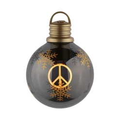 Batterieleuchte - Weihnachtskugel Peace