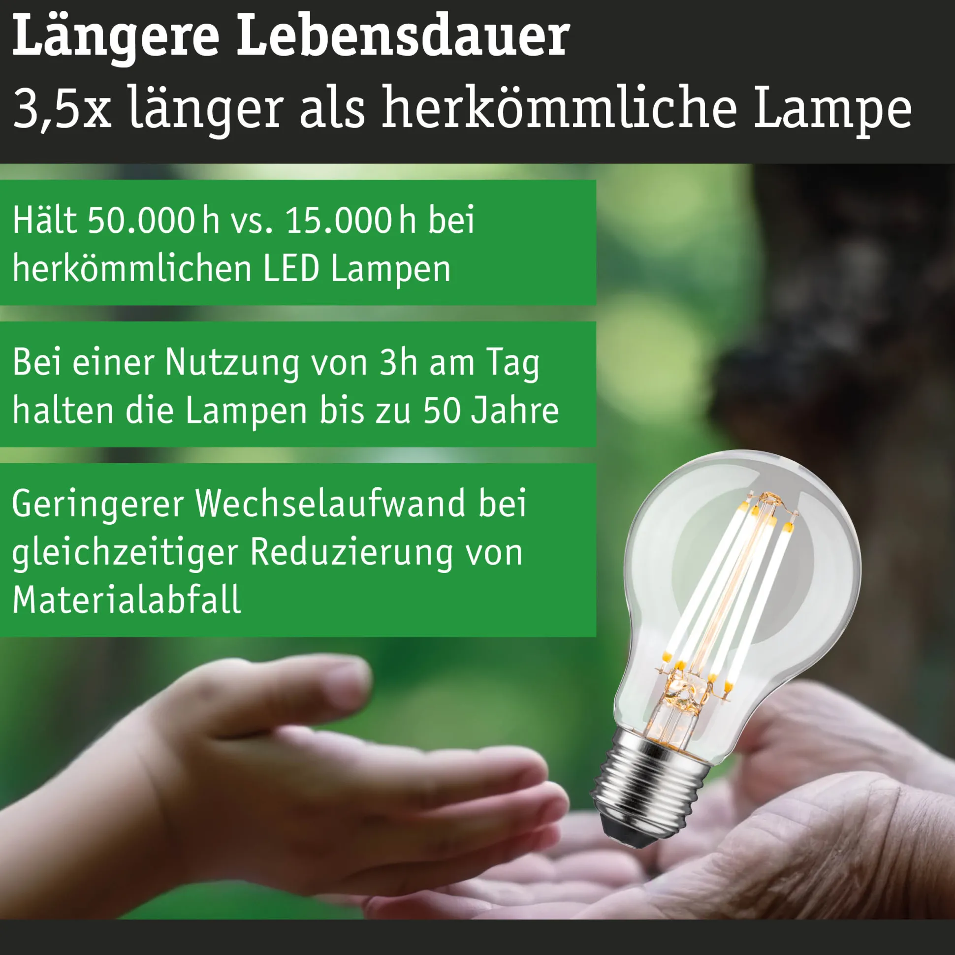 Efficient-Line Filament 230V - LED Birne Einzelleuchte
