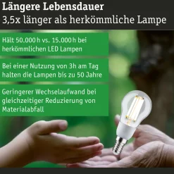 Efficient-Line Filament 230V - LED Tropfen 3er-Set 100mm