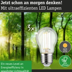 Efficient-Line Filament 230V - LED Tropfen 3er-Set 80mm