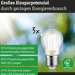 Efficient-Line Filament 230V - LED Tropfen 3er-Set 80mm