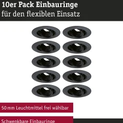 Einbauleuchte - 10er-Set schwenkbar