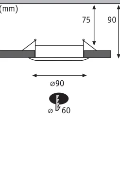 Einbauleuchte - 3er-Set starr