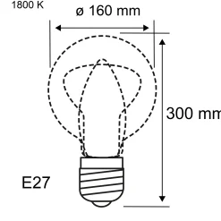1879 Filament 230V - LED BigDrop E27
