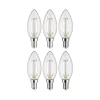 Filament 230V - LED Kerze E14 6er-Set