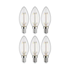 Filament 230V - LED Kerze E14 6er-Set