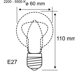 Filament 230V Smart Home Zigbee 3.0 - LED Birne E27