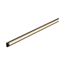 LED Strip Profil - Base Schwarzer Diffusor 1m