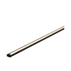 LED Strip Profil - Base Schwarzer Diffusor 1m