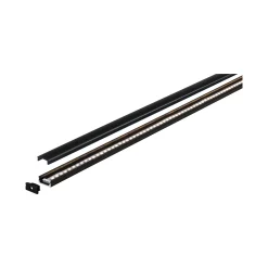 LED Strip Profil - Base Schwarzer Diffusor 2m