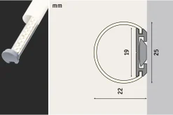 LED Strip Profil - Tube 2m