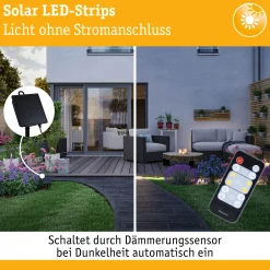 LED Stripe Solar - inkl. Fernbedienung