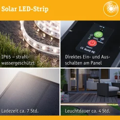 LED Stripe Solar - inkl. Fernbedienung