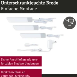 LED Unterschrankleuchte - Bredo Näherungsensor 3er-Set