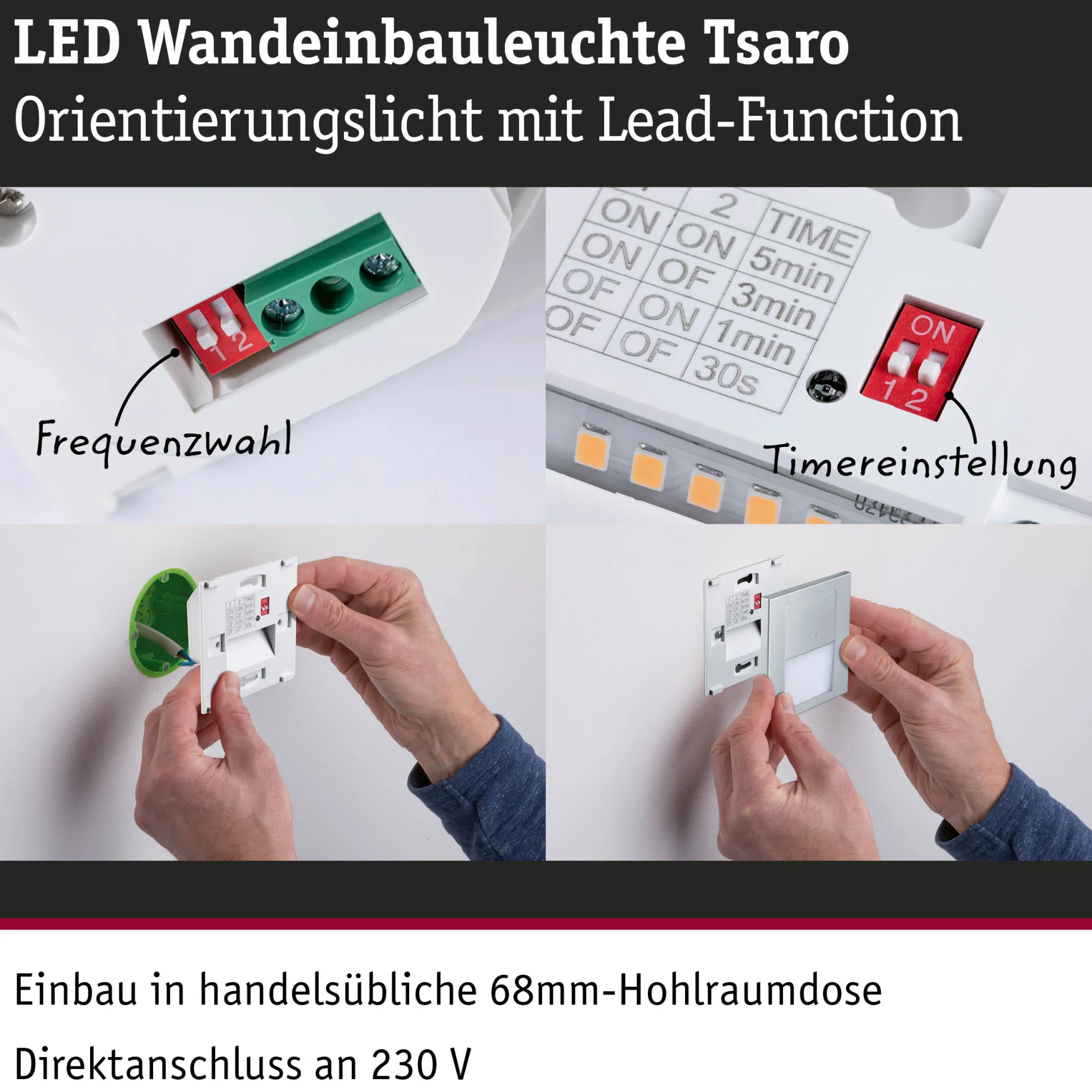 LED Wandeinbauleuchte - Tsaro