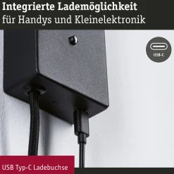 LED Wandleuchte 3-Step-Dim - Hulda USB C