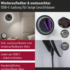 LED Akkuwandleuchte - Kiora