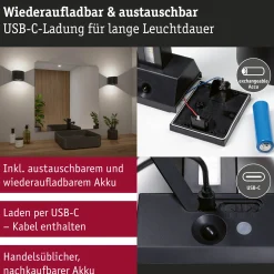 LED Akkuwandleuchte - Nyora