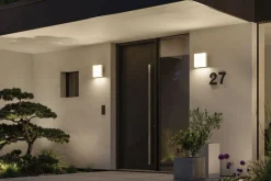 LED Außenwandleuchte - Azalena Dämmerungsgesteuerter Bewegungsmelder (HF)