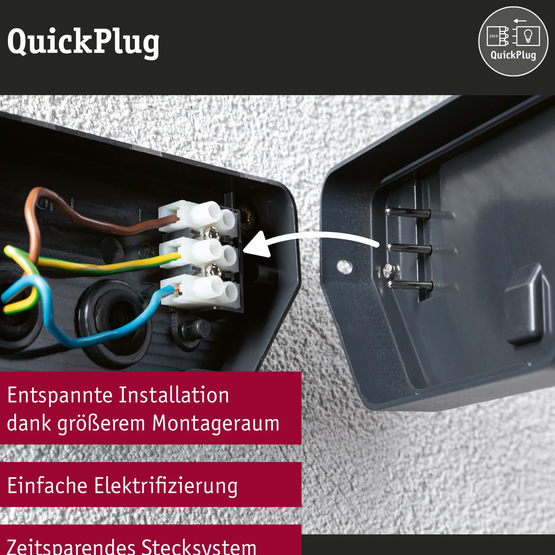 LED Außenwandleuchte - Cuff Dämmerungsgesteuerter Bewegungsmelder (IR)