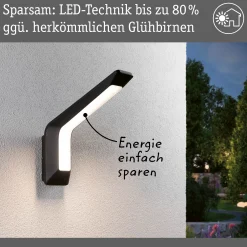 LED Außenwandleuchte - Merano Dämmerungsgesteuerter Bewegungsmelder (HF)