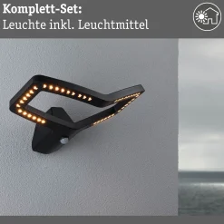 LED Außenwandleuchte Smart Home Zigbee 3.0 - Alara Dämmerungsgesteuerter Bewegungsmelder (IR)