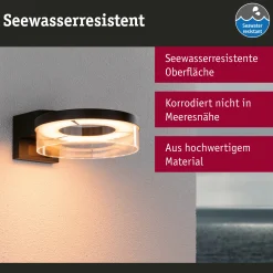 LED Außenwandleuchte Smart Home Zigbee 3.0 - Capera Dämmerungsgesteuerter Bewegungsmelder (IR) insektenfreundlich