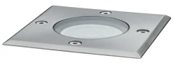 LED Bodeneinbauleuchte - LED Bodeneinbauleuchte IP67 eckig 108x124mm 3000K 3,5W 230lm 230V Edelstahl Metall