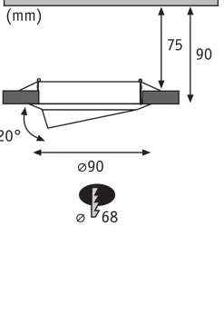 LED Einbauleuchte - Base Basisset schwenkbar