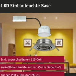 LED Einbauleuchte - Base Einzelleuchte schwenkbar