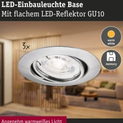 LED Einbauleuchte - Base GU10 Flat schwenkbar