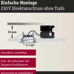 LED Einbauleuchte - Calla 10er-Set