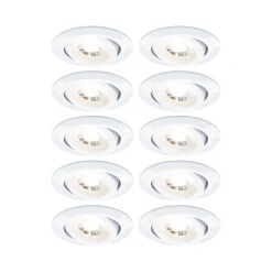 LED Einbauleuchte - 10er-Set schwenkbar