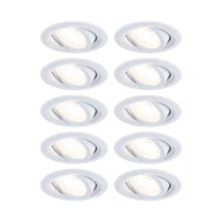 LED Einbauleuchte - FixedLED 10er-Set schwenkbar