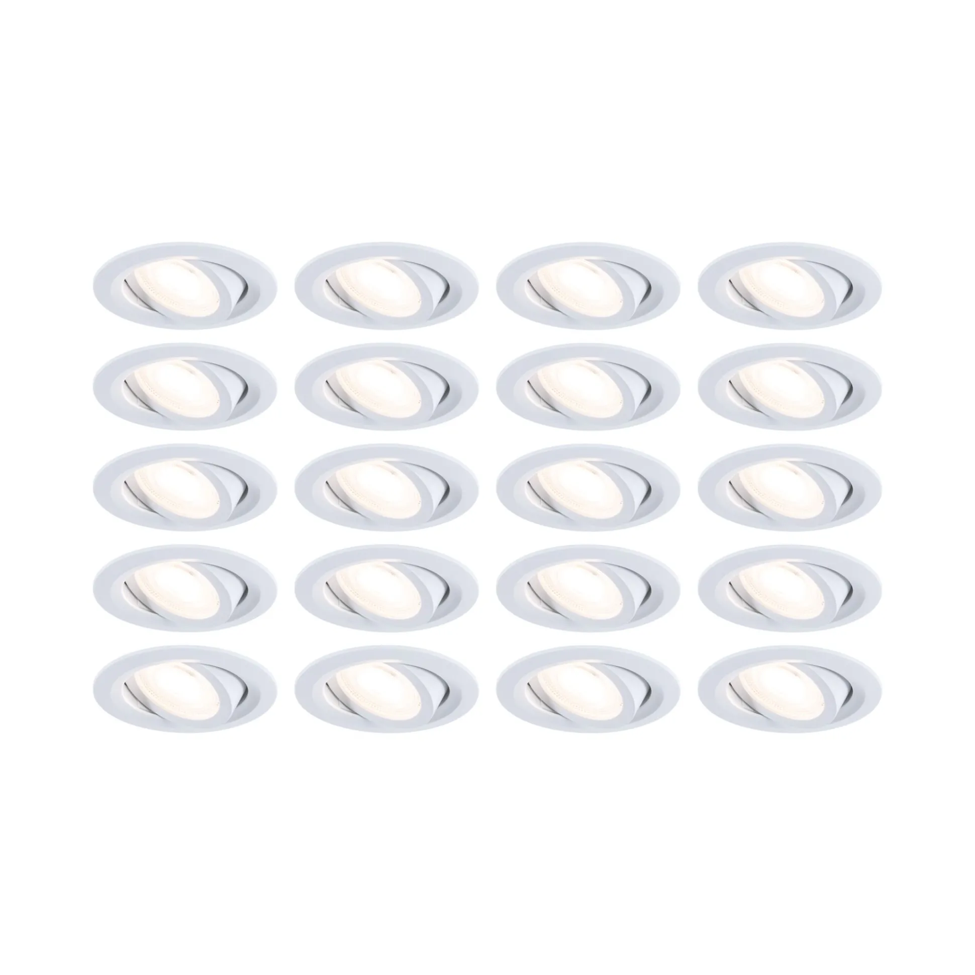 LED Einbauleuchte - FixedLED 20er-Set schwenkbar
