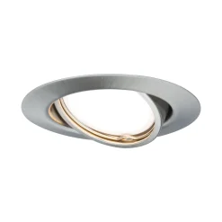LED Einbauleuchte - LED Einbauleuchte rund 90mm 20° GU10 3x4,5W 3x340lm 230V 2700K Eisen gebürstet