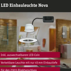 LED Einbauleuchte - Nova Einzelleuchte starr