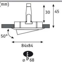 LED Einbauleuchte - Nova 3er-Set schwenkbar