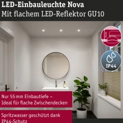 LED Einbauleuchte - Nova GU10 Flat starr