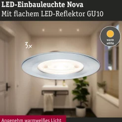 LED Einbauleuchte - Nova GU10 Flat starr
