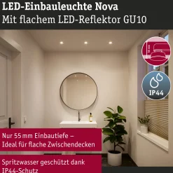 LED Einbauleuchte - Nova GU10 Flat starr