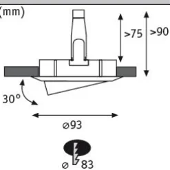 LED Einbauleuchte - Nova Plus 3er-Set schwenkbar