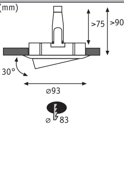 LED Einbauleuchte - Nova Plus 3er-Set schwenkbar