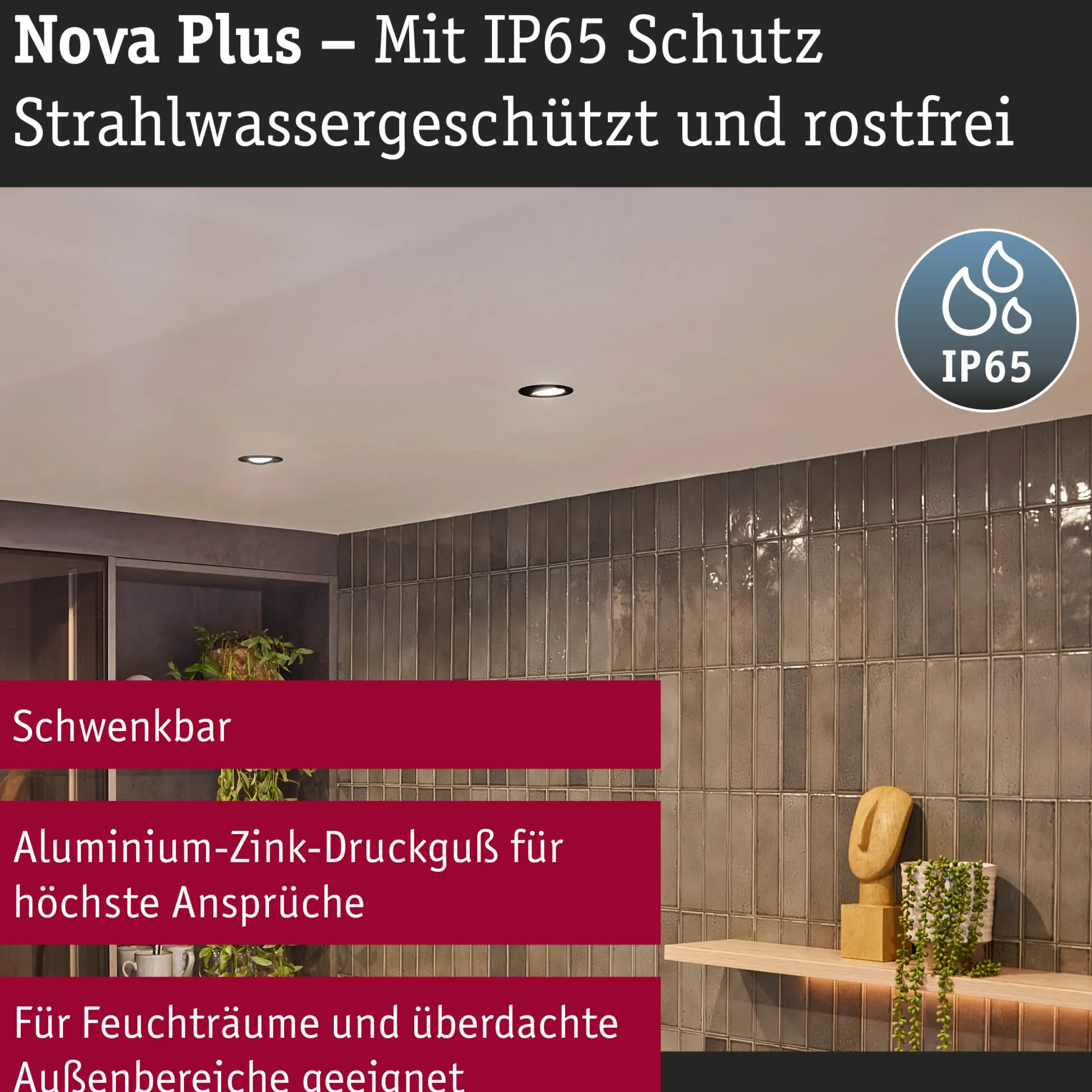 LED Einbauleuchte - Nova Plus Einzelleuchte schwenkbar