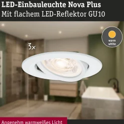 LED Einbauleuchte - Nova Plus GU10 Flat