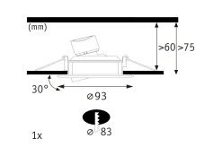 LED Einbauleuchte - Nova Plus GU10 Flat