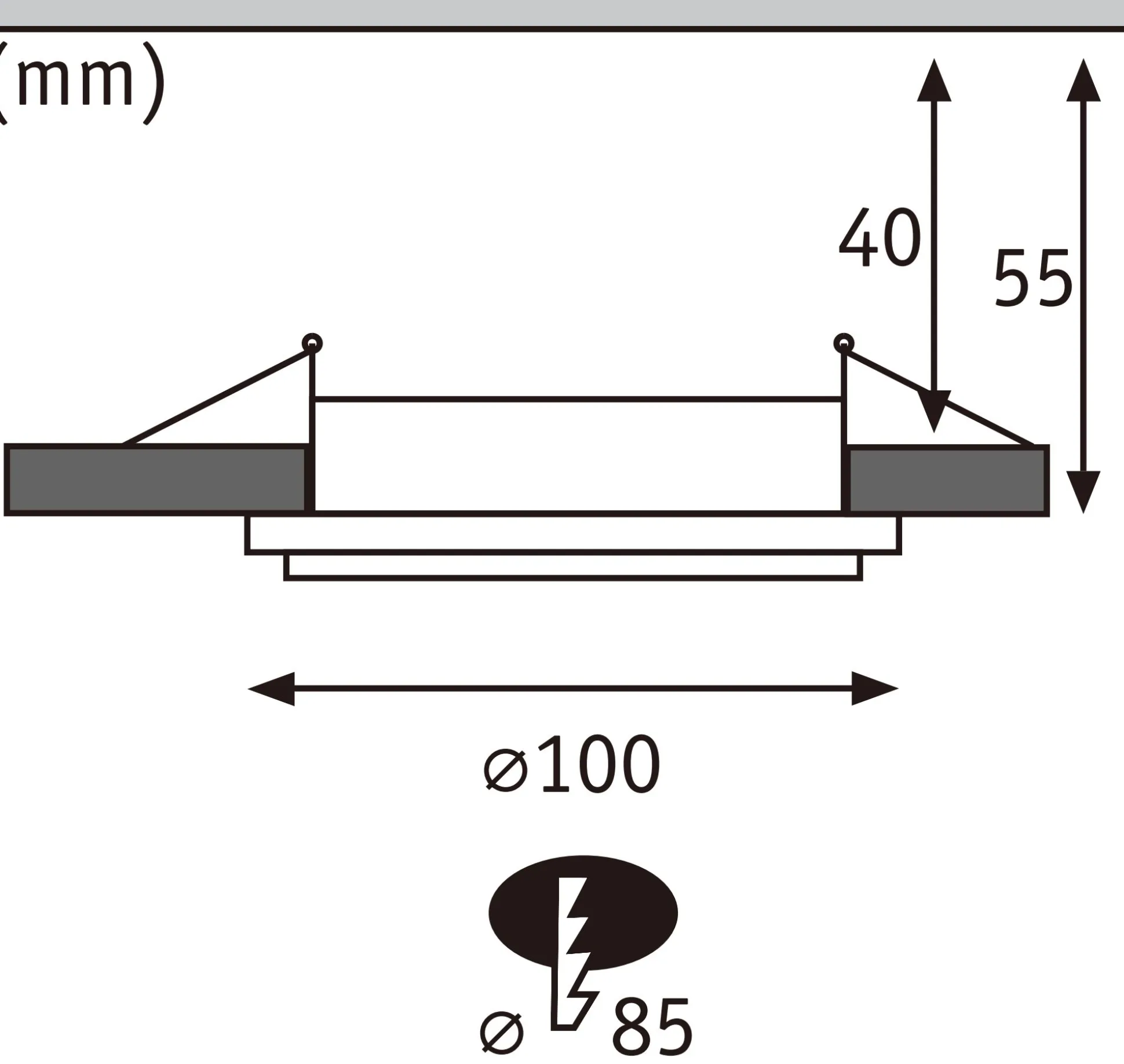 LED Einbauleuchte - Sormus 3er-Set